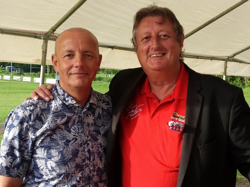 Russell Baker and Eric Bristow